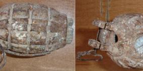 الشرطة تتلف قنبلتين من مخلفات الاحتلال في قلقيلية