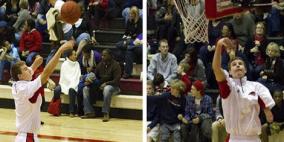 لاعب بذراع واحدة أفضل من فريق كرة سلة بأكملة !