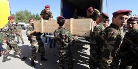 وصول جثامين شهداء مقابر الارقام الى مقر المقاطعة في رام الله الان