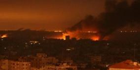 محدث1: اصابتان في قصف 10 أهداف بـ 15 صاروخ بقطاع غزة