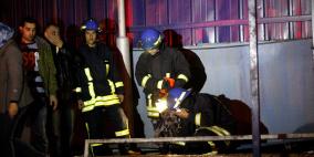 انفجار في محطة محروقات  قرب مدخل مخيم قلنديا