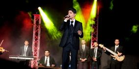 عساف يحيي اخر حفلاته في فلسطين لهذه الفترة بحفلة في في فندق جراند بارك برام الله