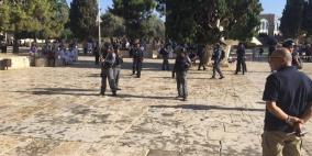 "محدث" إصابات واعتقالات باقتحام الاحتلال لباحات الأقصى
