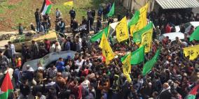 تشييع جثمان الشهيد عابد حامد في سلواد