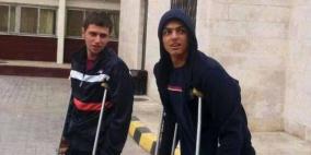 قوات الاحتلال تعتقل اللاعبين المصابين ادم وجوهر حلبية على معبر الكرامة