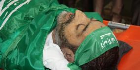 صلاة الجنازة على الشهيد  الاسير المحرر منذ اسبوع زهير لبادة الذي استشهد اليوم في مدينة نابلس