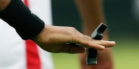 طاقم تحكيم أردني لمباراة فلسطين - السعودية