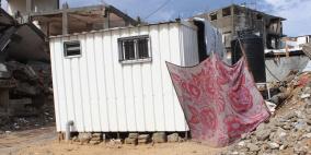 هكذا استقبل أصحاب البيوت المدمرة المنخفض الجوي في بيت حانون