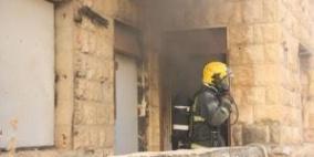 حريق منزل في بلدة حواره جنوب نابلس