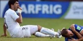 عضة مهاجم الأوروغواي تكلفه غالياً