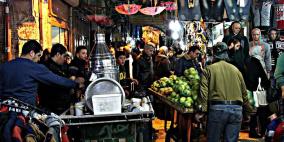 من أجواء مدينة نابلس مساء اليوم السبت