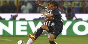 ديربي ايطاليا بين الانتر واليوفي ينتهي بالتعادل بهدف لمثله