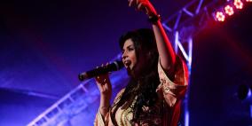 صور من حفل الفنانة المغربية سلمى رشيد في رام الله