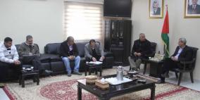 قلقيلية: المحافظ يلتقي وفدا من المجلس الأعلى للشباب والرياضة