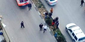 ألواح حديدية تتطاير من مصعد معطل في برج فلسطين برام الله