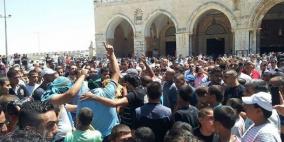 مسيرة حاشدة في الاقصى نُصرة لغزة وتنديداً بجرائم الاحتلال