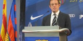 رئيس نادي برشلونة يقرر تقديم استقالته