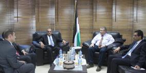 رئيس مجلس القضاء يلتقي وفدا من الشركة لمشروع "تعزيز العدالة الفلسطينية"