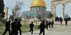المصلون يطردون المستوطنين من الأقصى واصابة أربعة منهم بجروح بالغة