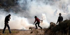 قوات الاحتلال تقمع مسيرة المعصرة الاسبوعية ضد الجدار