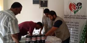 عطاء فلسطين توزع وجبات إفطار على الصائمين من الأسر المستورة والأيتام في غزة