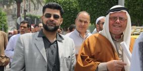 زيارة الاسير المحرر خضر عدنان لخيمة الاعتصام في نابلس ومسيرة حاشدة لاهالي الاسرى - عدسة رنا حمدان