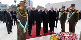 أمين عام جامعة الدول العربية "نبيل العربي" ووزير خارجية مصر في زيارة لرام الله اليوم