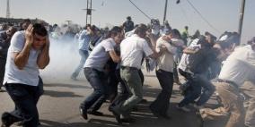 إصابة عشرات من طلبة 'أبو ديس' في مواجهات مع الاحتلال