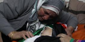 تشييع جثمان الطفلة ايناس دار خليل في بلدة سنجل شمال رام الله