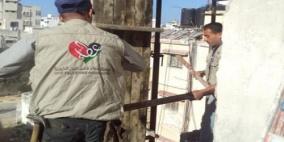 عطاء فلسطين الخيرية تشرع فى ترميم عدد من المنازل المتضررة جزئيا فى غزة