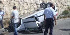إصابتان بإنقلاب سيارة في سردا قضاء رام الله