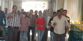 الاغاثة الزراعية تنظم جولة في عدة مصانع بنابلس دعما للمنتوج الوطني