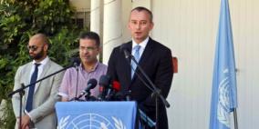 ميلادنوف: نبحث عن حلول عملية لأزمات قطاع غزة