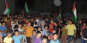 بالصور: مسيرة تضامنية في عصيرة القبلية مع اهلنا في غزة