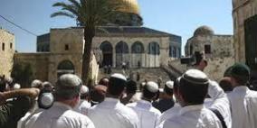 جماعات يهودية تؤدي شعائر تلمودية عند "رباط الكرد" بجوارالاقصى