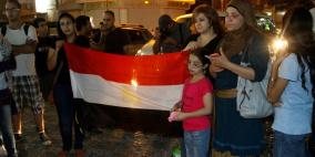 وقفة تضامنيه في رام الله مع الشعب المصري