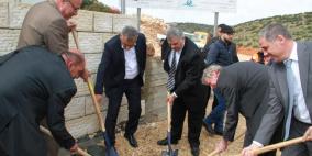 وضع حجر الأساس لمحطة معالجة مياه الصرف الصحي في طوباس
