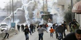 إصابات بالاختناق في مواجهات شرق بيت لحم