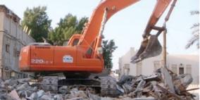 الاحتلال يهدم منزلا في واد رحال ببيت لحم