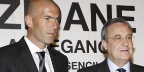 رئيس ريال مدريد يعين زيدان مديرا للكرة .. ويعلن عن المدير الفني الأسبوع القادم