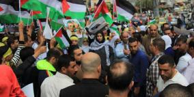 حركة فتح في نابلس تنظم وقفة تضامنية للمطالبة بحماية دولية لأطفال فلسطين