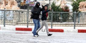 بالصور : ثلوج في رام الله