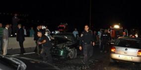 14 مصابا بحادثي سير في طولكرم ونابلس