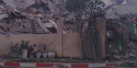 غزة: صور قصف مجلس وزراء الحكومة المقالة