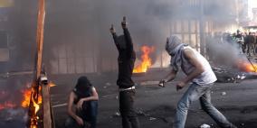 اندلاع مواجهات عقب تشييع جثمان الشهيد جوابرة