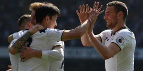 رباعية توتنهام تضيق الخناق على تشيلسي المتصدر