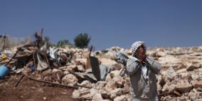 قوات الاحتلال تهدم عدة منازل في قرية العقبة شرق طوباس