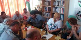 القوى الوطنية بطولكرم تطلع وفد من شبيبة اليسار السويدي على إنتهاكات الإحتلال