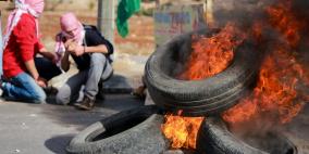 مواجهات عوفر اليوم الاربعاء عقب استشهاد 3 شبان في الخليل بالأمس