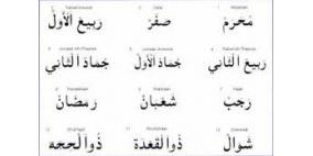 تفسير أسماء الأشهر الهجرية